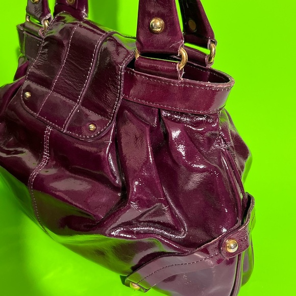 Dooney & Bourke Glossy Burgundy Shoulder Bag - Picture 4 of 15